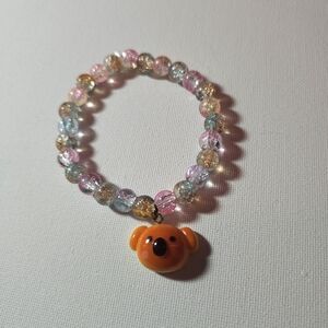 Glass Bead Koala Charm Bracelet